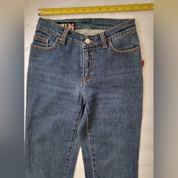 JEAN PAUL GAULTIER JPG Donna 👏🏻straight leg blue jeans👖27x33 👀look all pics - Picture 12 of 16